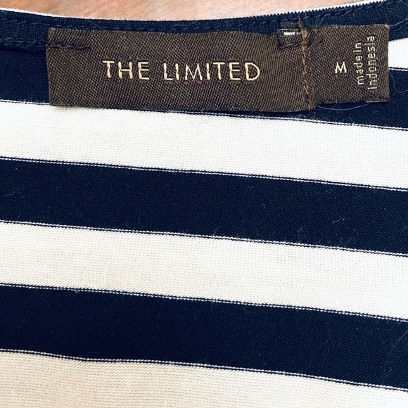 The Limited Navy and White Striped Midi Dress - Picture 9 of 12